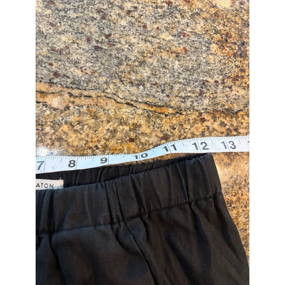 Babaton Women's Black Linen‎ Blend Jogger Pants Relaxed Everyday Comfort Size S
